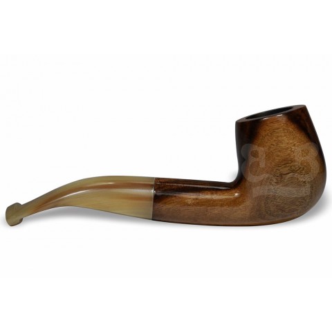 Cachimbo Elite Curvo (Filtro Permanente) Piteira Chifre
